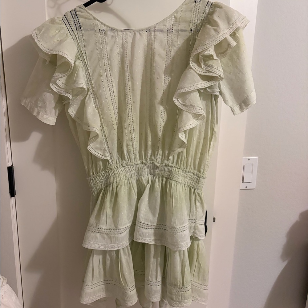 LoveShackFancy Mint Lace Dress